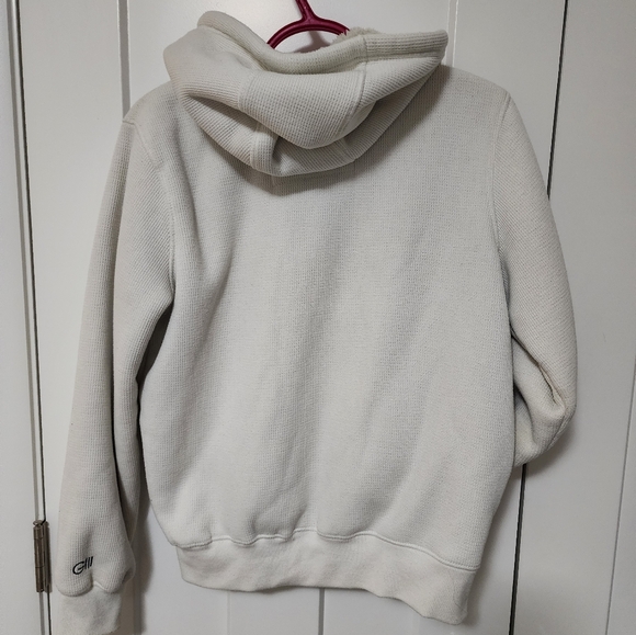 Sz M Oilers Sherpa Jacket Sweater - Picture 2 of 6